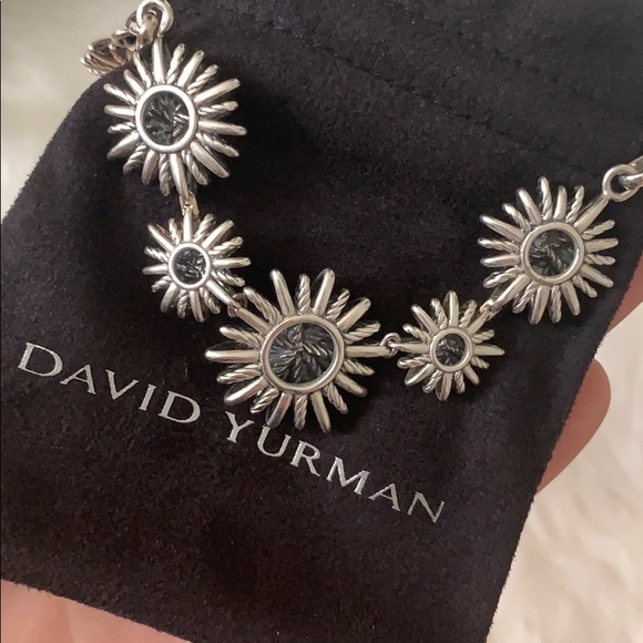 {David Yurman} Retired Starburst Diamond Necklace - Picture 8 of 8